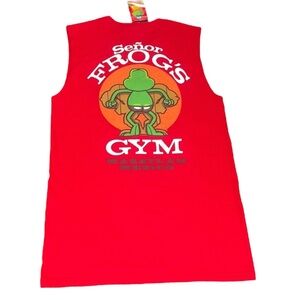 New with tags Senor Frogs Mazatlan Mexico Gym muscle shirt tank Sz small men’s